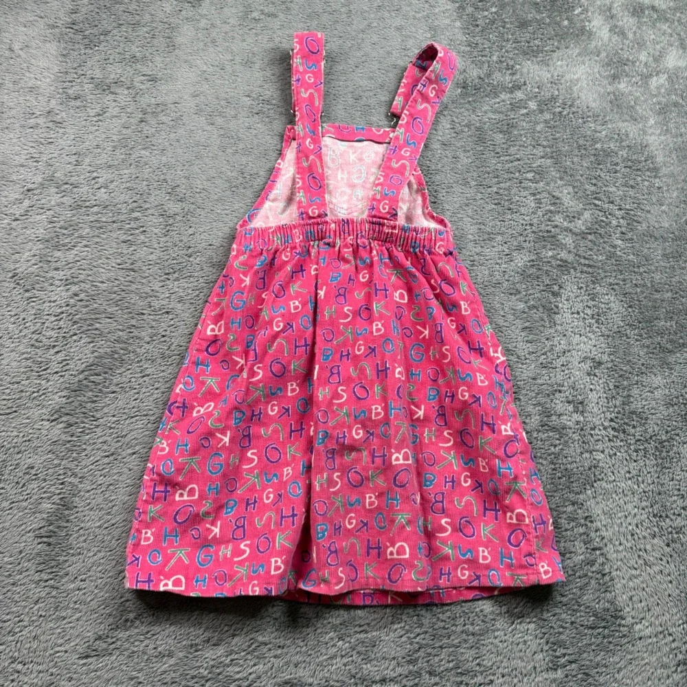 OshKosh Vintage Pink Alphabet Corduroy Overalls